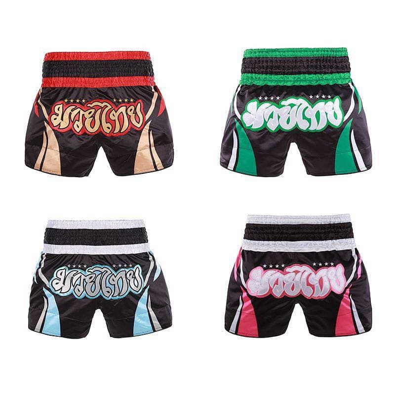 Caixa Boxe Muay Thai Calças de luta grátis Abrangente Luta Sanda Terno Shorts Boxe Muay Thai Calças de luta grátis Abran