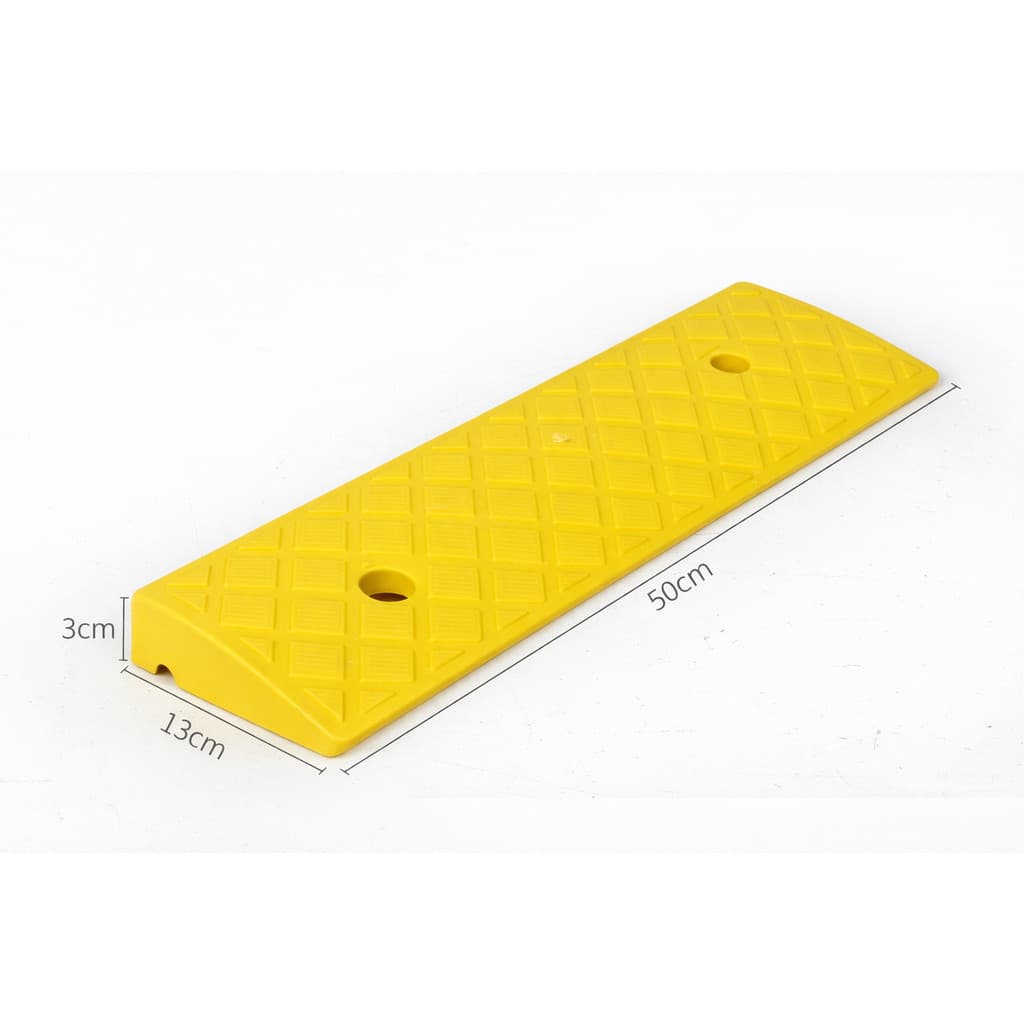Rampa de degrau 03x13x50 modular calçada garagem áreas de acesso para pessoas com deficiência - Amarelo