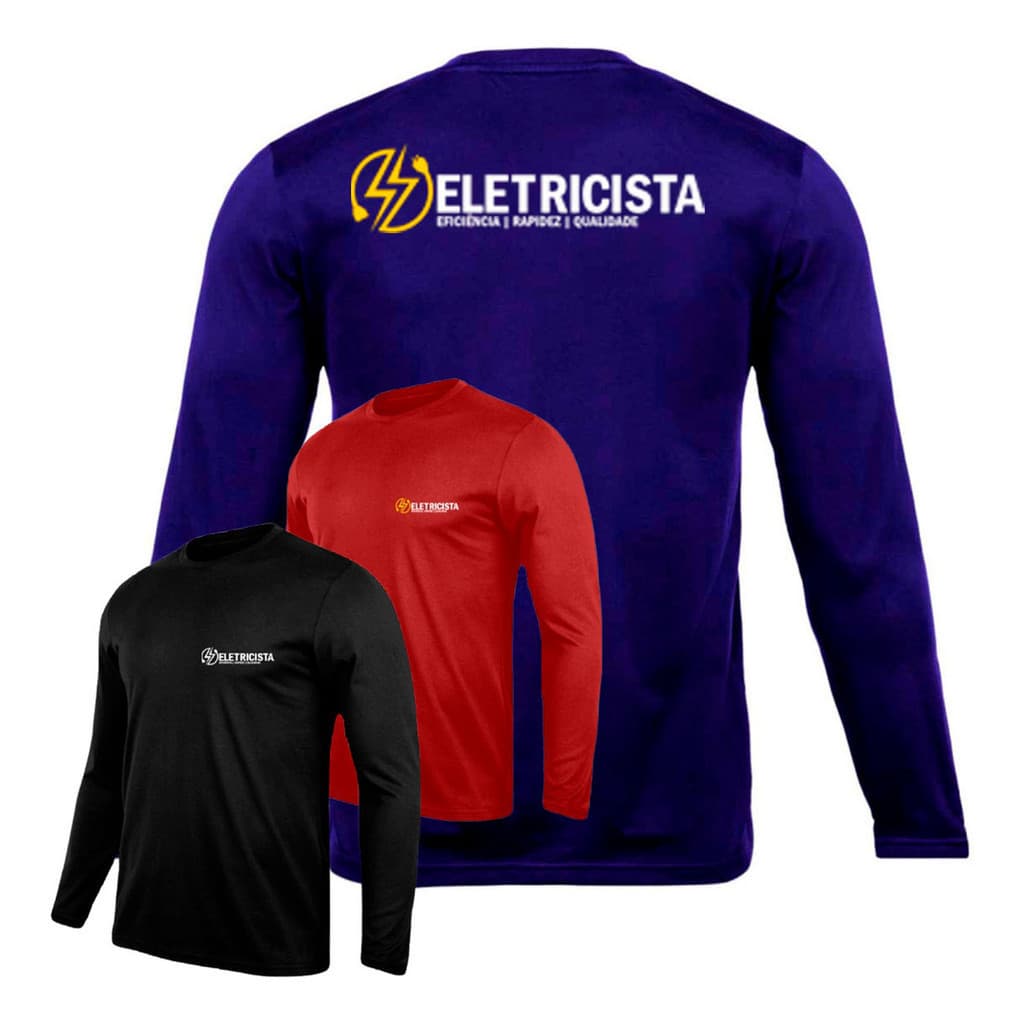Kit 3 Camiseta Para Eletricista Trabalho Uniforme Pro