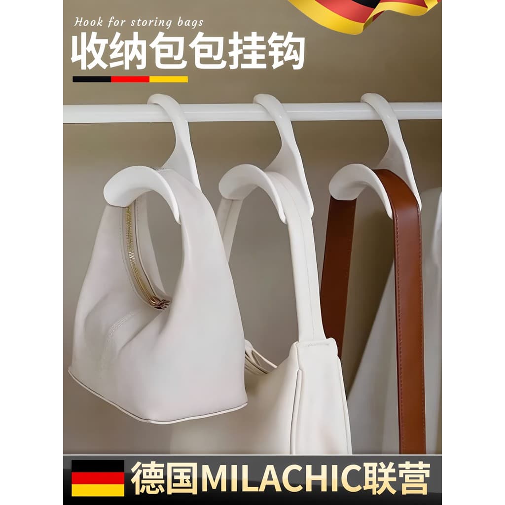 Saco multifuncional gancho arqueado saco pendurado guarda-roupa cabide pendurado lenço de seda gravata cinto gancho Rack