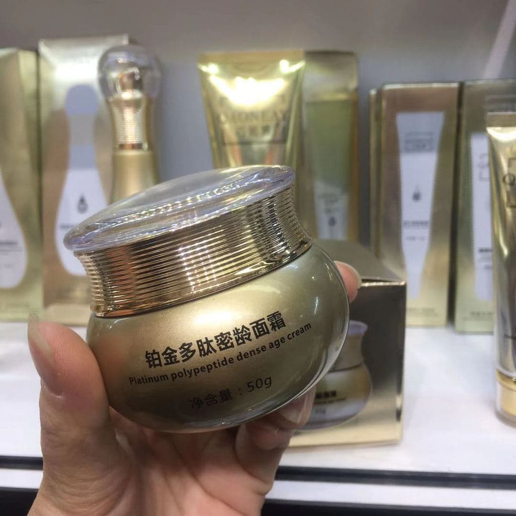 Qiao Niya Platinum Peptide Secret Age Creme Iluminador o Dia Todo Hidratante Firmador Suave Suavizante