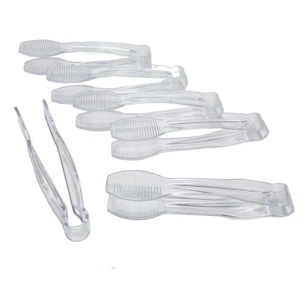 KIT 6 PEGADORES Transparentes 13 cm Acompanhamentos, Sorveteria. Açaiteria SB