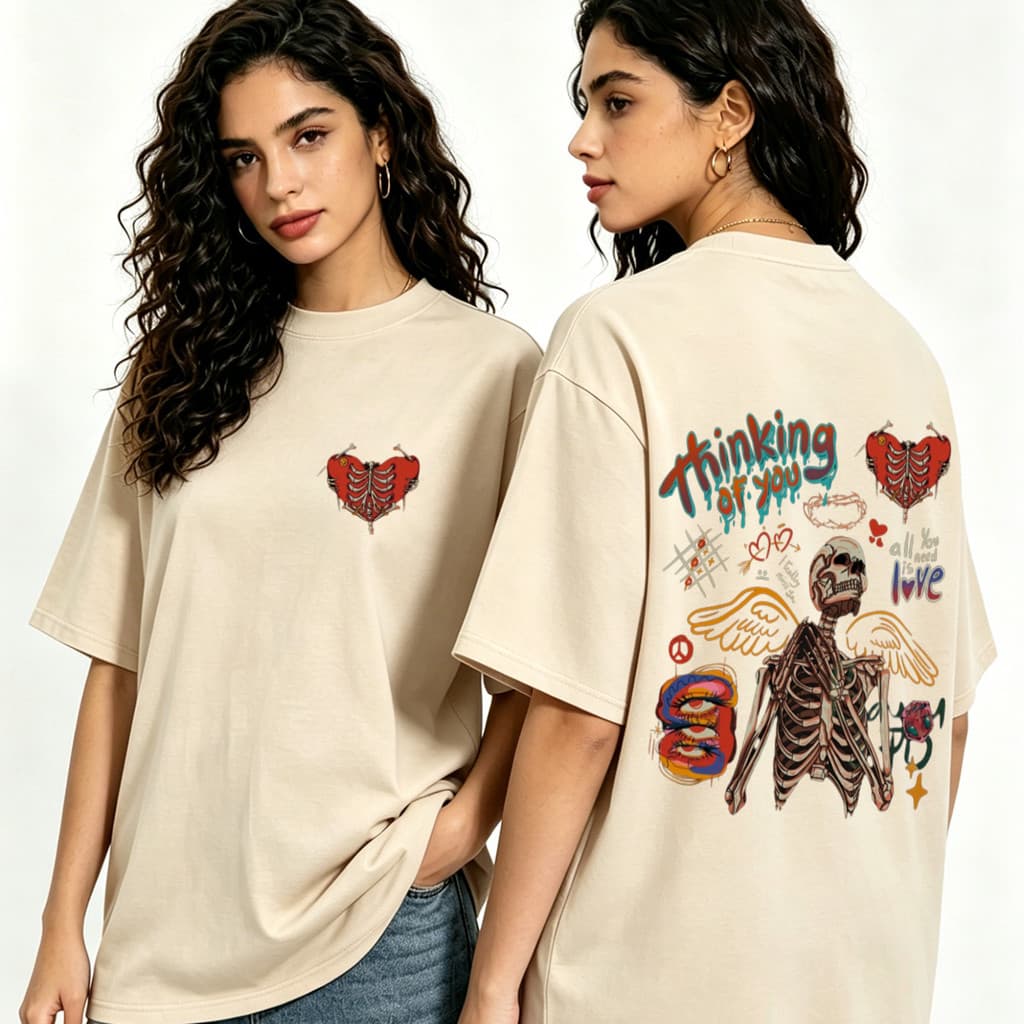 Camiseta de Algodão 100% Estampa Dupla, Tamanhos P/G/G1/G2/G3, Blusa Confortável Moda Urbana Brasil