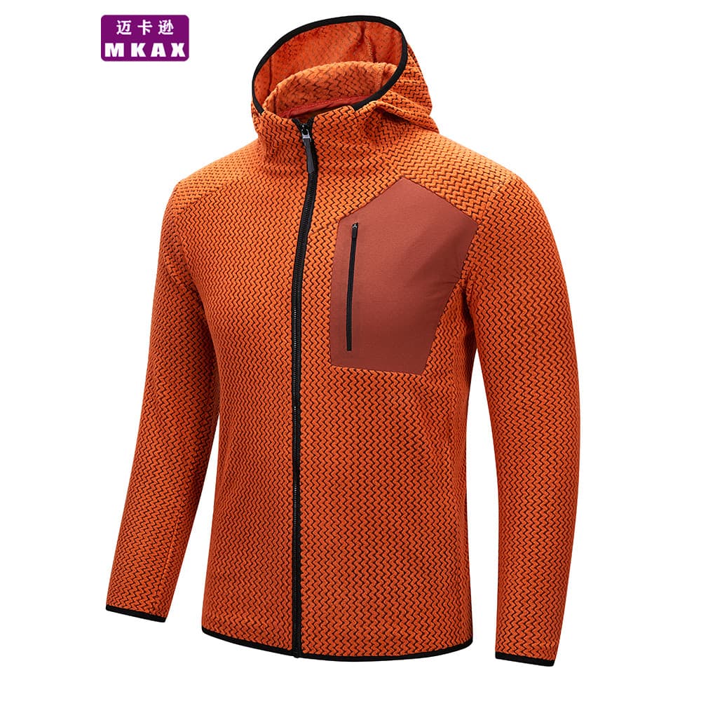 Outono inverno novo estilo High-End zíper Hoodie ao ar livre à prova de vento quente jaqueta de lã das mulheres dos home