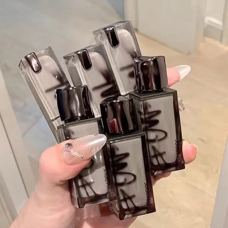 Joocyee cor fermentada batom preto fumado 3D brilho labial 605 madeira rosa 603 Nude aveia clareamento produto genuíno