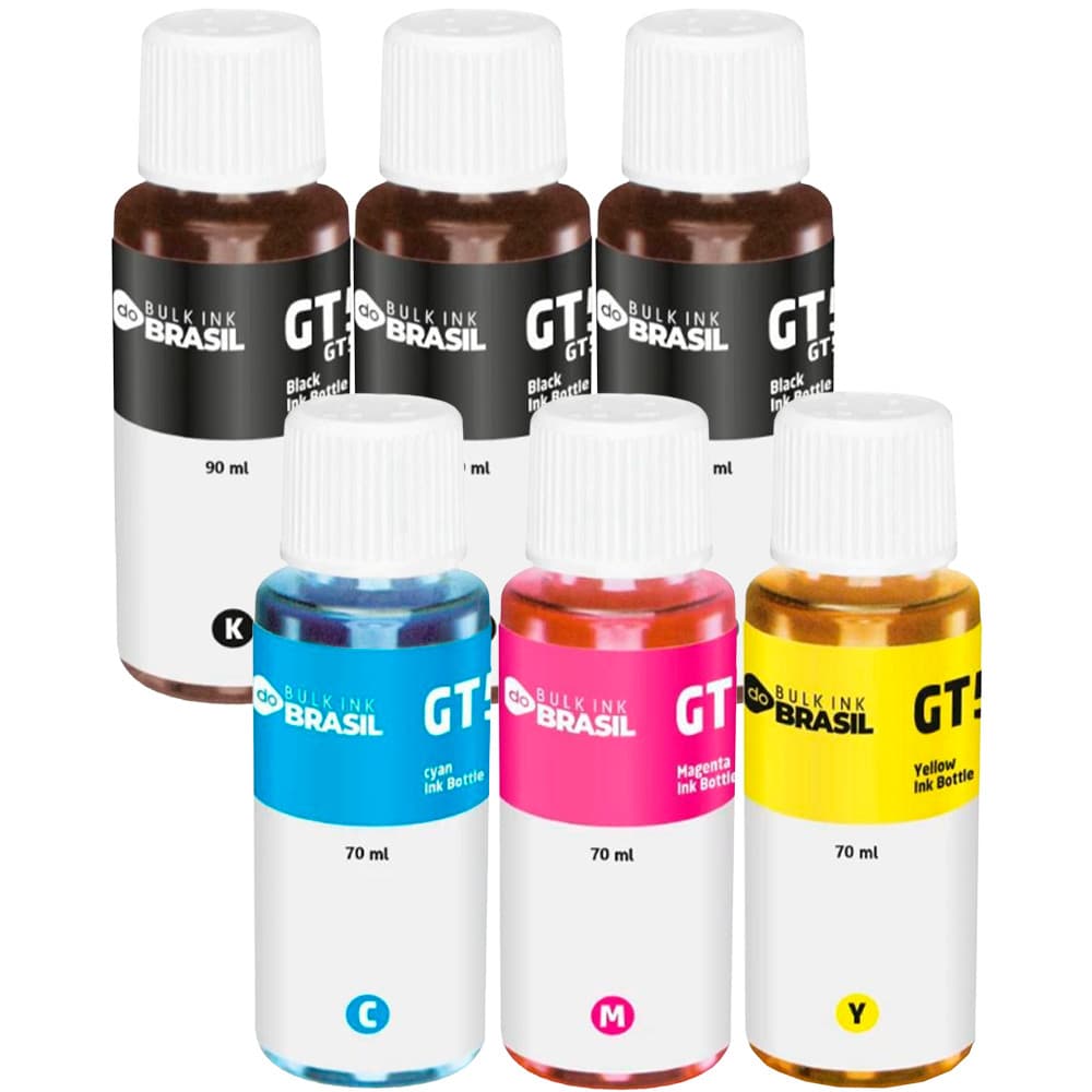 Kit 6 Tintas Compatível HP 583 584 724 416 517 532 6000 GT53 GT52