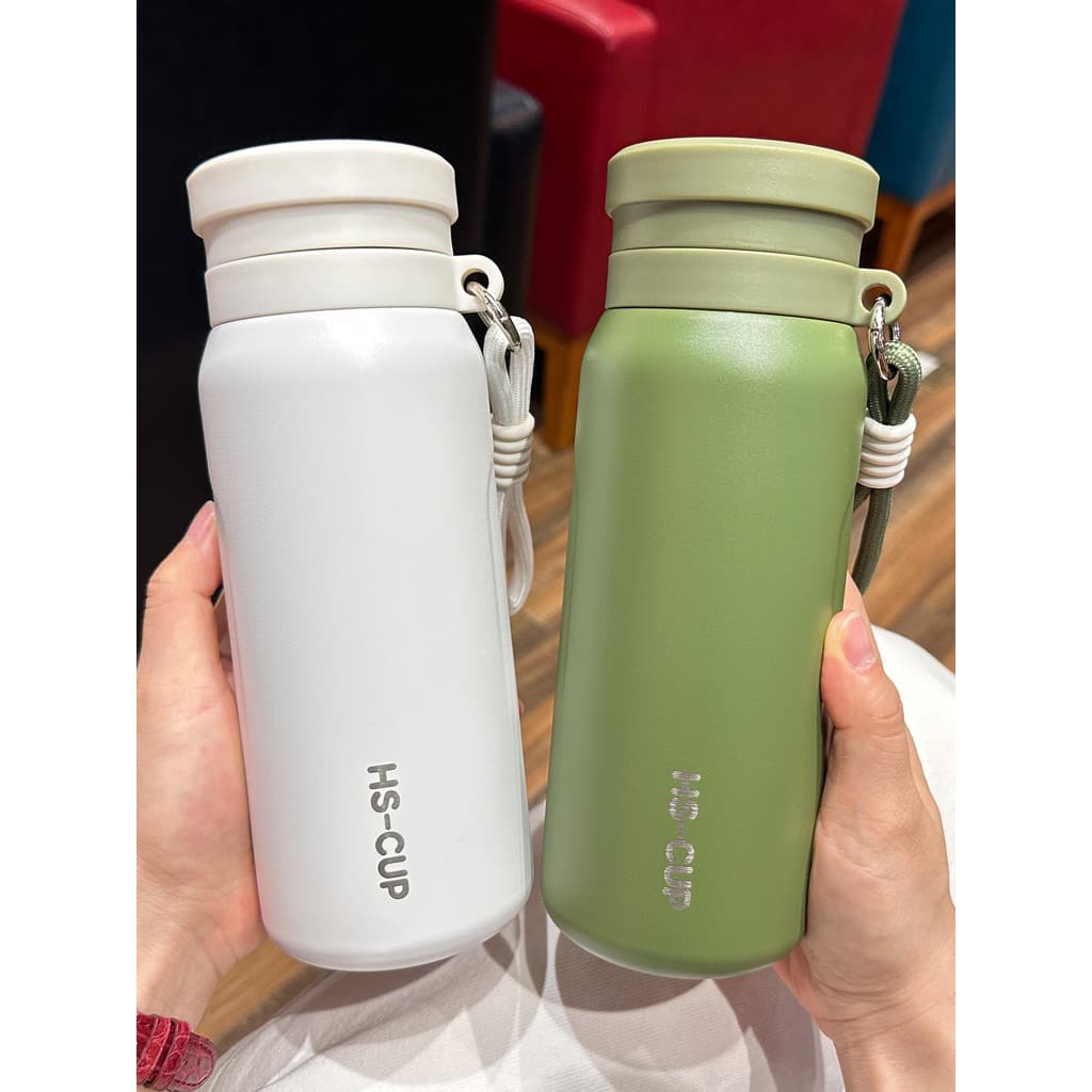 Copo térmico simples masculino, copo de água de grande capacidade para meninas, chá de alto valor, separação de água, xí