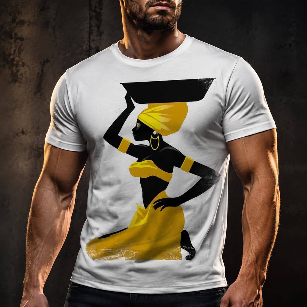 Camisa Camiseta Africana Turbante.4