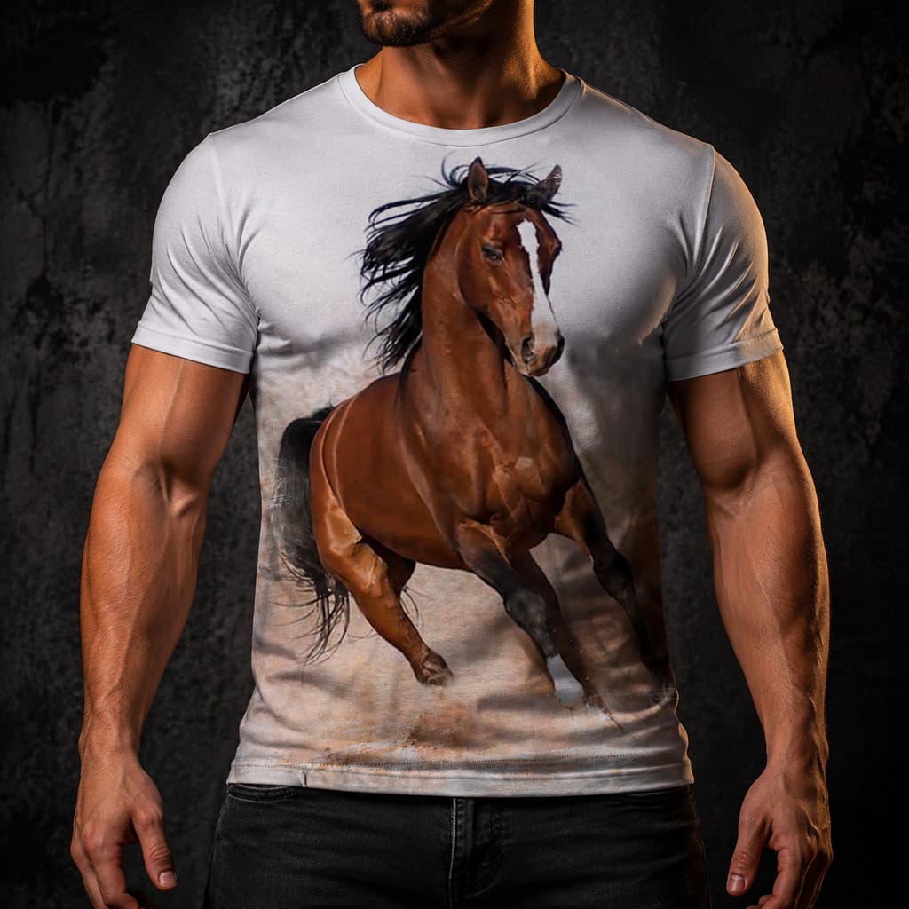 Camisa Camiseta Masculina Cavalo 245