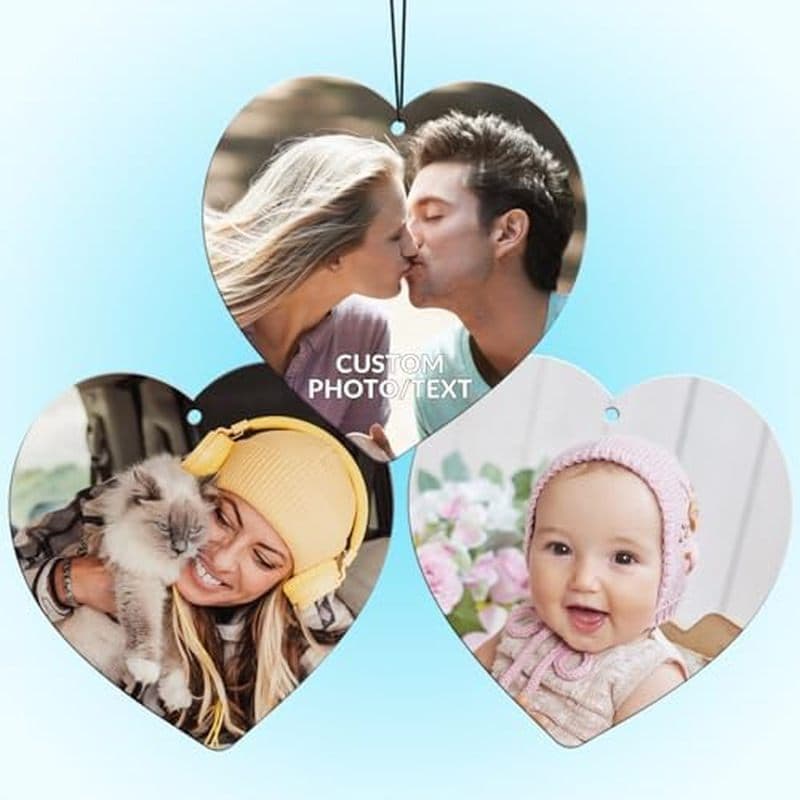 Ambientador personalizado com imagem - Ambientador fotográfico dupla face personalizado, adequado para enfeites de banhe