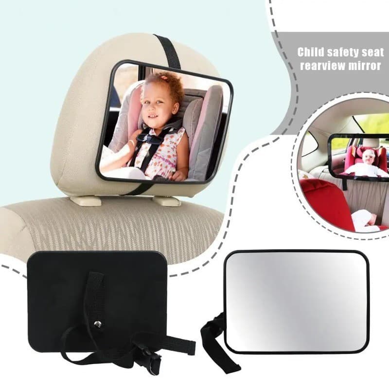 Espelho de Segurança Retrovisor para Cadeirinha Infantil – Espelho Retrovisor para Bebê no Carro yh8119