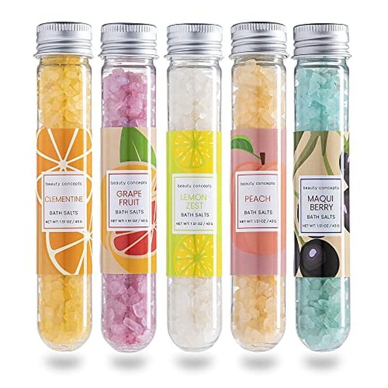 BC Beauty Concepts Banho de aromaterapia Sal de louro embebido em sal, conjunto de Spa de banho relaxante, amêndoa de ba