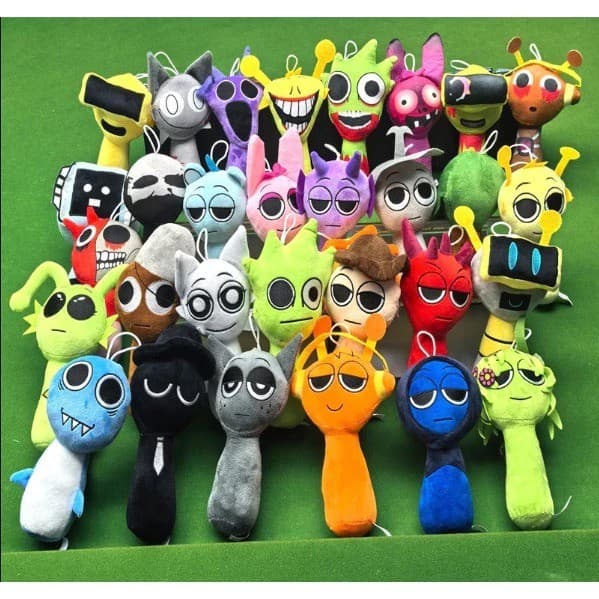 Sprunki Boneco de Pelúcia Incredibox Brinquedo Infantil Macio Presente para Crianças Colecionável 🧸