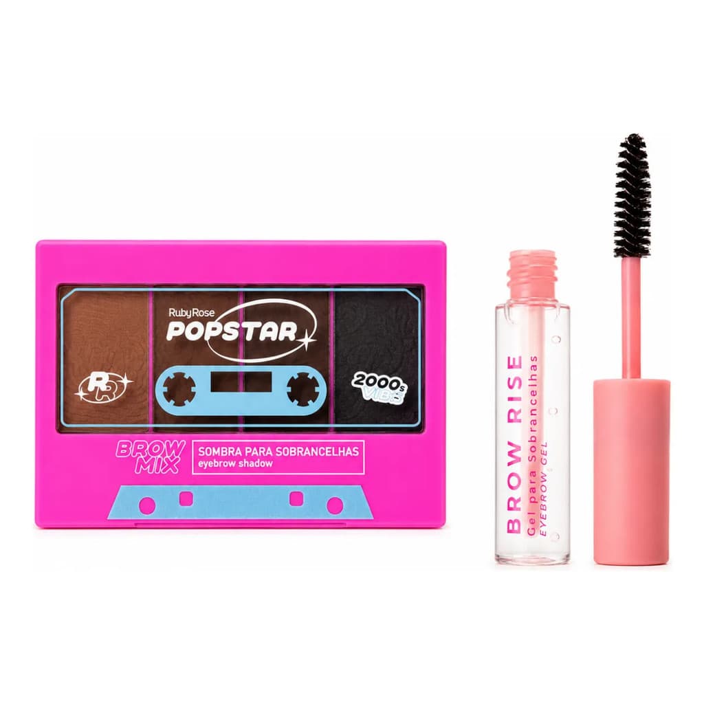 Kit Sombra Sobrancelha + Gel De Sobrancelha Ruby Rose