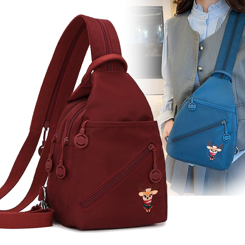 2025 novo estilo mochila feminina versão coreana na moda Mini pequena mochila feminina simples saco do mensageiro bolsa