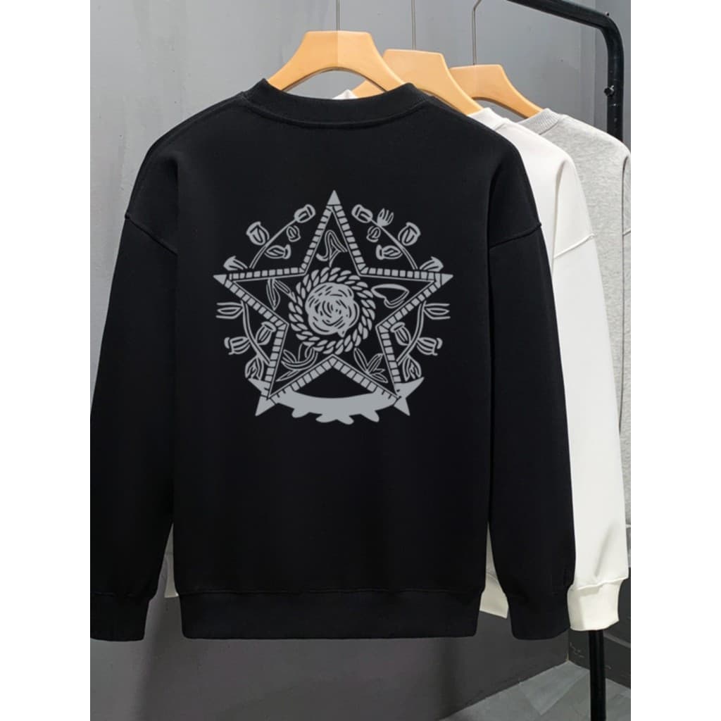 High-End sem capuz moletom masculino Street Wear solto Casual camisa de fundo primavera outono 2026 novo estilo roupas d