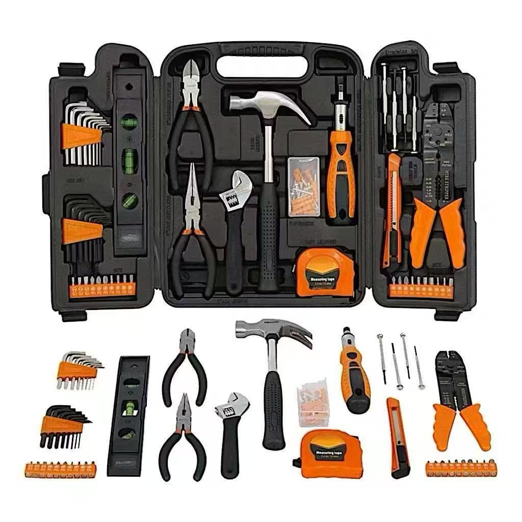 Kit Jogo de Ferramentas 129 Peças Completo com Chaves Sparta Ferramentas Cor Laranja