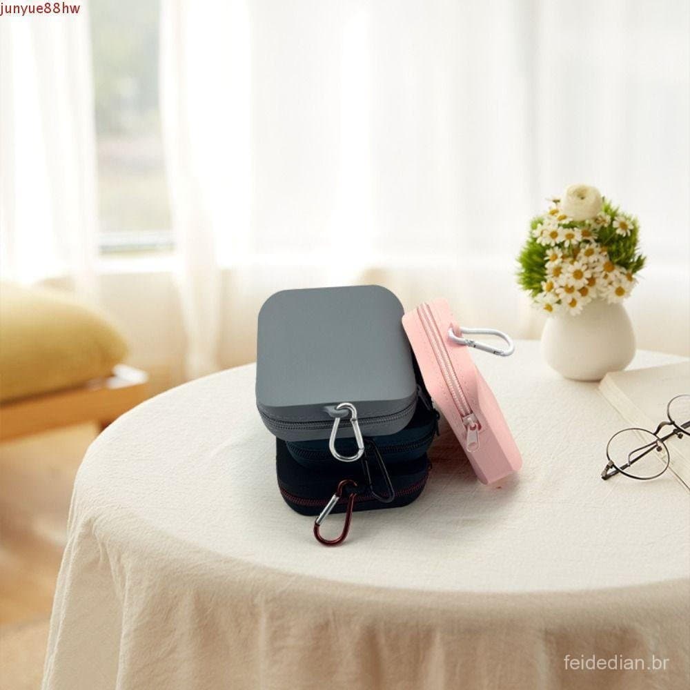 Bolsa Cosmética De Silicone JUNYUE , De Armazenamento Multifuncional Retangular De Cor Sólida Itens Pequenos Em Contrast