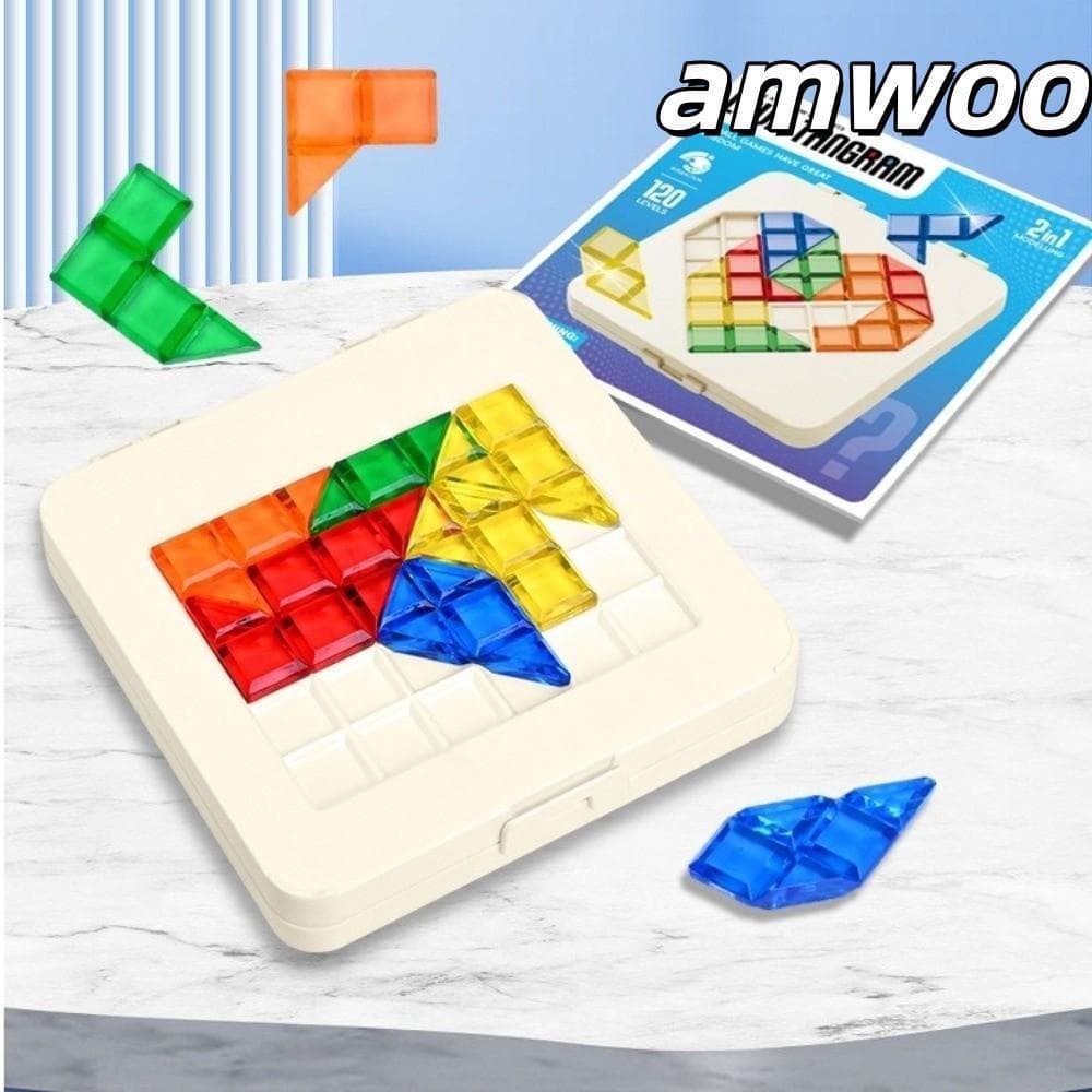 AMWOO Love Heart Puzzle , Brinquedo De Quebra-Cabeça Montessori Colorido , Brinquedos Criativos Para Jogos De Mesa Crian