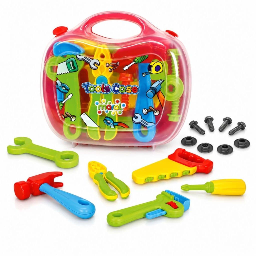 Kit Brinquedo Ferramentas Infantil Maral Tools Case Educativo