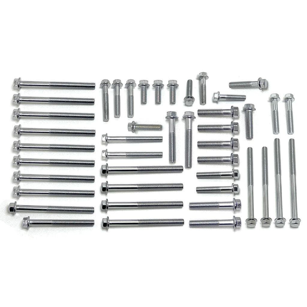 KIT PARAFUSO FLANGE 44 PECAS MOTOR MOTO HONDA CB300R CB300 XRE300 CROMADO CHAVE 8