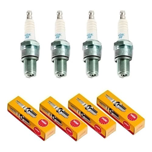 Jogo 4 Velas Ngk Original Ap 8v Turbo Fria Grau 9 21mm Br9es Branco