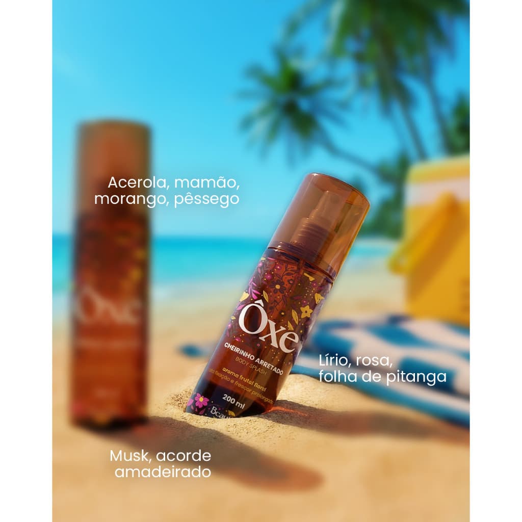 BODY SPLASH ÔXE BEAUTIFY CHEIRINHO ARRETADO 200ML - ENVIO IMEDIATO