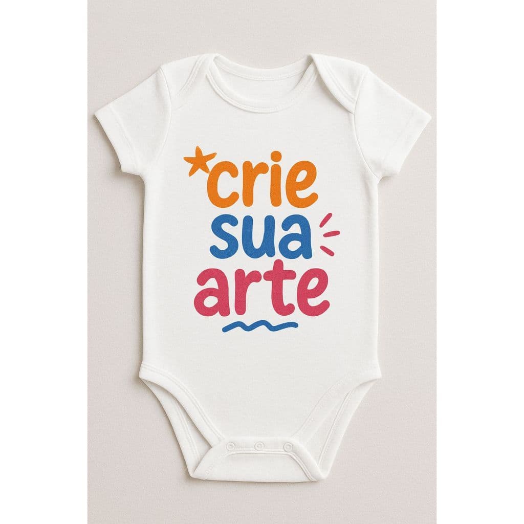Body de Bebê Infantil Personalizado com Sua Foto Arte Tema Frase Body infantil blusinha bebe