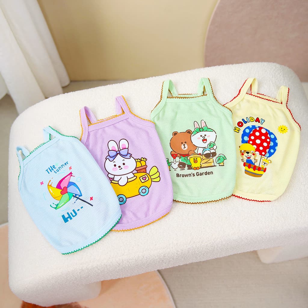 Novo estilo roupas para cães de estimação roupas para animais de estimação primavera verão Bichon Teddy pet colete estil
