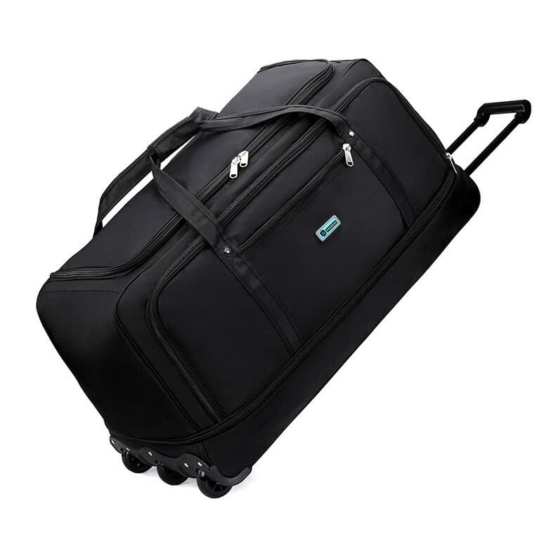 Bolsa de bagagem de viagem de grandes dimensões, dobrável, à prova d'água, extensão, carrinho, portátil, espessada, exte