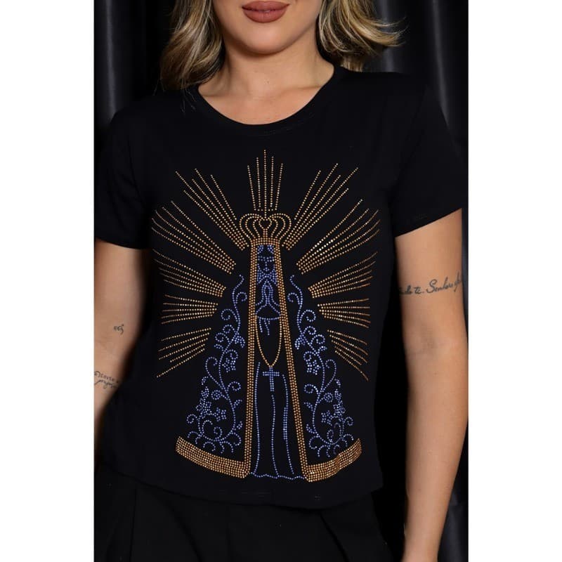 Blusa Feminina T-shirt Santa Maria aparecida do norte