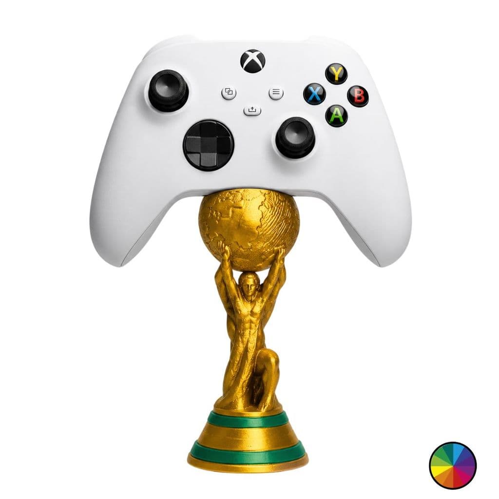 Suporte Controle Xbox Troféu Copa Do Mundo Porta Controle Gamer Setup Geek Premium Decorativo