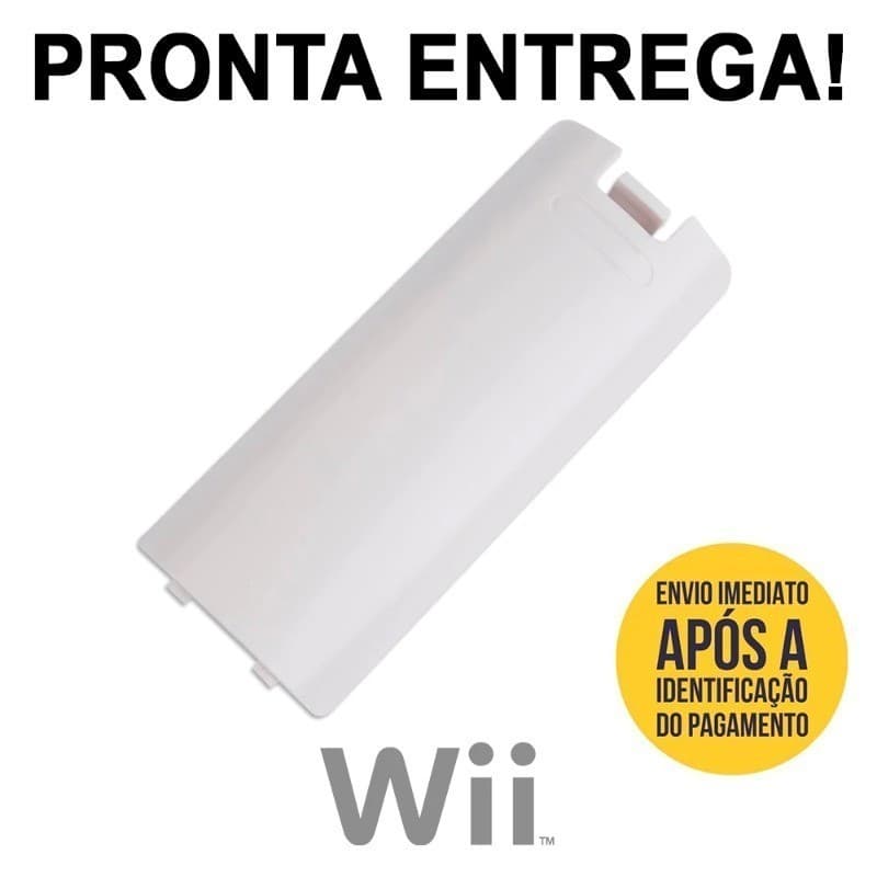 Tampa BRANCA Traseira para Wii Remote Controle Tampa Da Bateria Branco