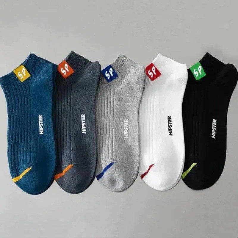 2026 novo estilo 5 pares meias masculinas outono estilo fino desodorante absorvente de suor respirável esportes baixo-To