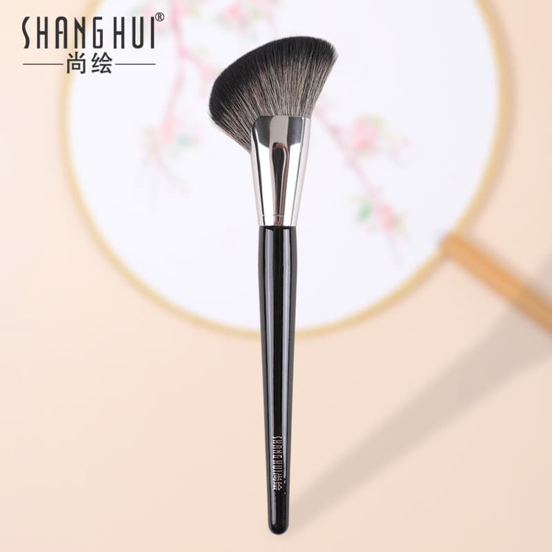 Shanghu pincel de contorno para rosto, chanfro lateral, sombra, contorno, pincel grande de destaque, sombra de nariz, pó