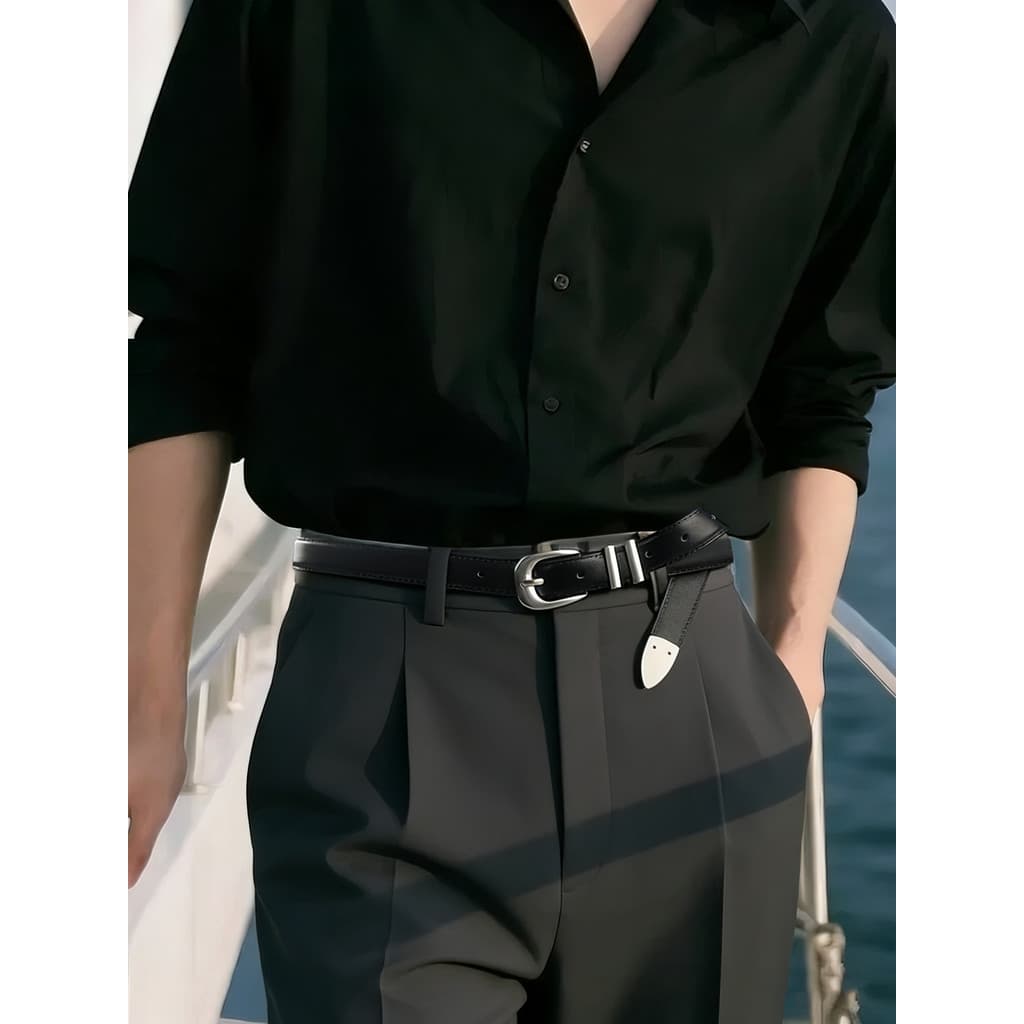 cinto feminino plus size cinto feminino largo Cinto de couro masculino 2026 novo estilo Jeans cinto preto negócios All-M
