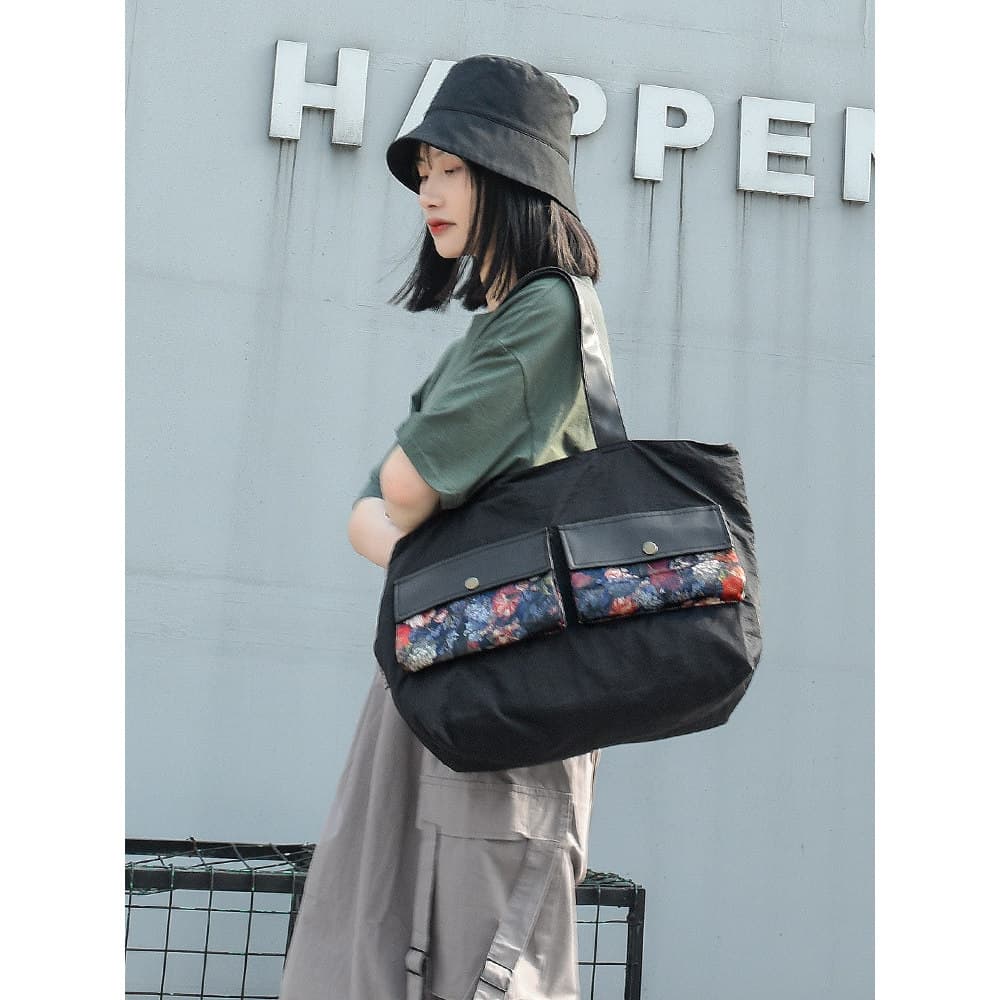 2026 primavera verão moda contraste cor pano saco cor sólida sacola bolsa de ombro novo estilo ins outono Casual na moda