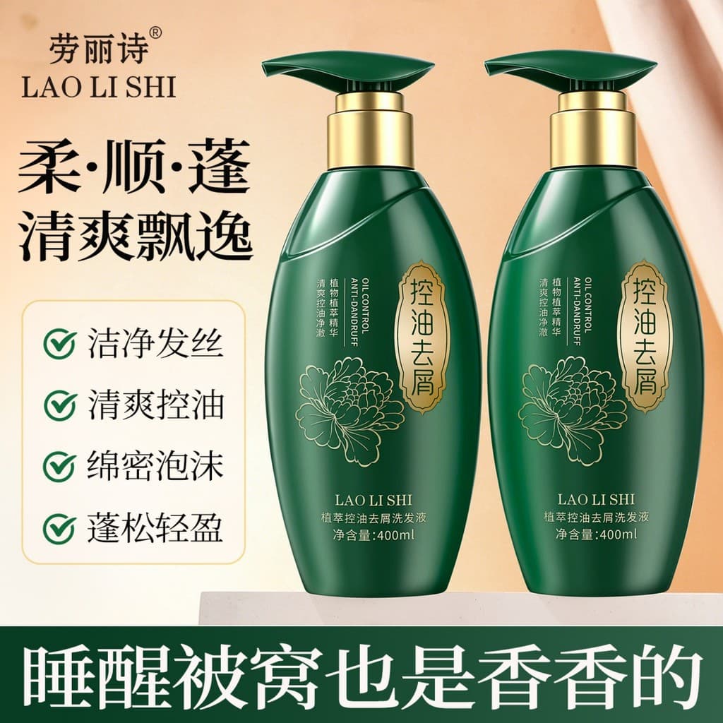 Laurish extrato de planta controle de óleo Anti-caspa shampoo oficial marca genuína refrescante controle de óleo shampoo
