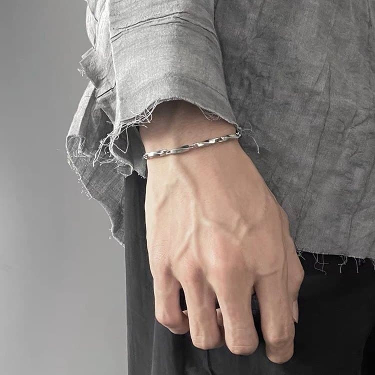 pulseira masculina pulseira Nicho Design High-End masculino street Wear simples único simples pulseira masculina Hip-Hop