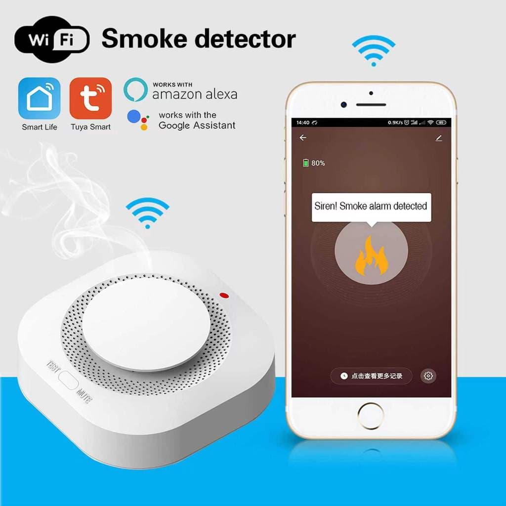 Detector De Fumaça Tuya Honeywell Sensor Alarme De Incêndio Zigbee Quente