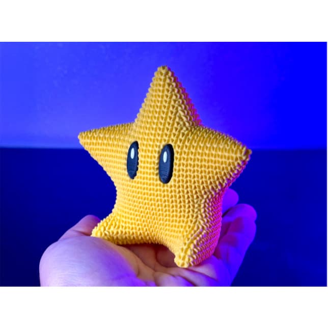 Estrela 3D Super nintendo Estilo Impressão 3D Decorativa Geek e Gamer decoração