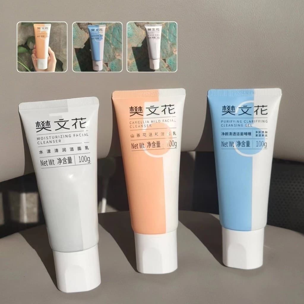 Fan Wenhua Limpeza No.1-10 Aminoácido Limpador Facial Ácido Fraco Suave Não Apertado Limpeza Hidratante
