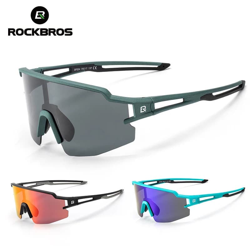 ROCKBROS Óculos De Bicicleta UV400 Ciclismo Pesca Sol Caminhadas Equitação Polarizado/Fotocromático Esportivos