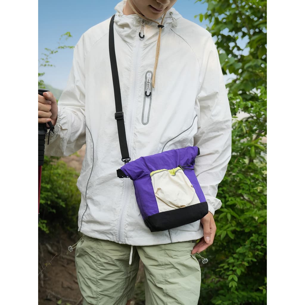 Série de montanha ao ar livre cor combinando saco do mensageiro leve caminhadas saco portátil repelente de água bolsa de