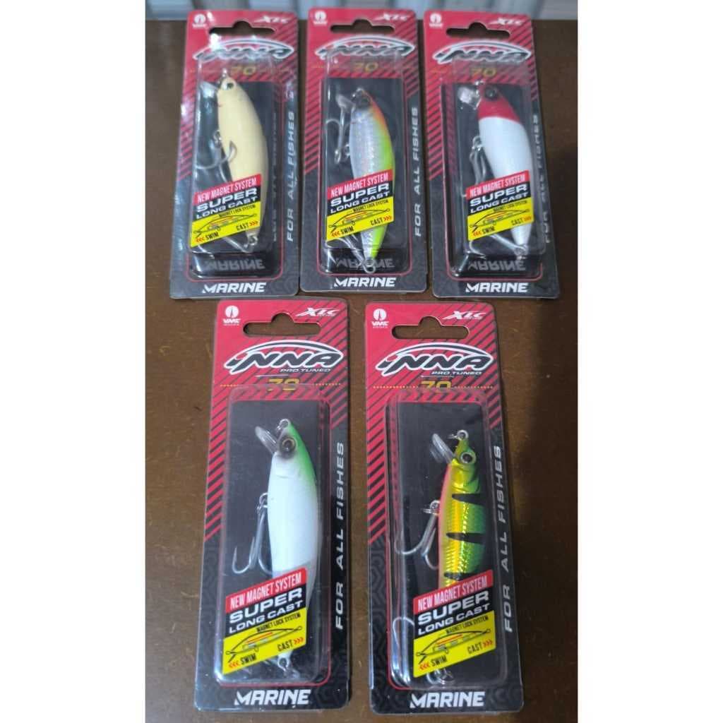 Kit com 2 Unidades de Isca de Pesca Artificial Inna 70 Pro Tuned - Marine Sports - 7cm / 11g - Tucunaré - Traíra