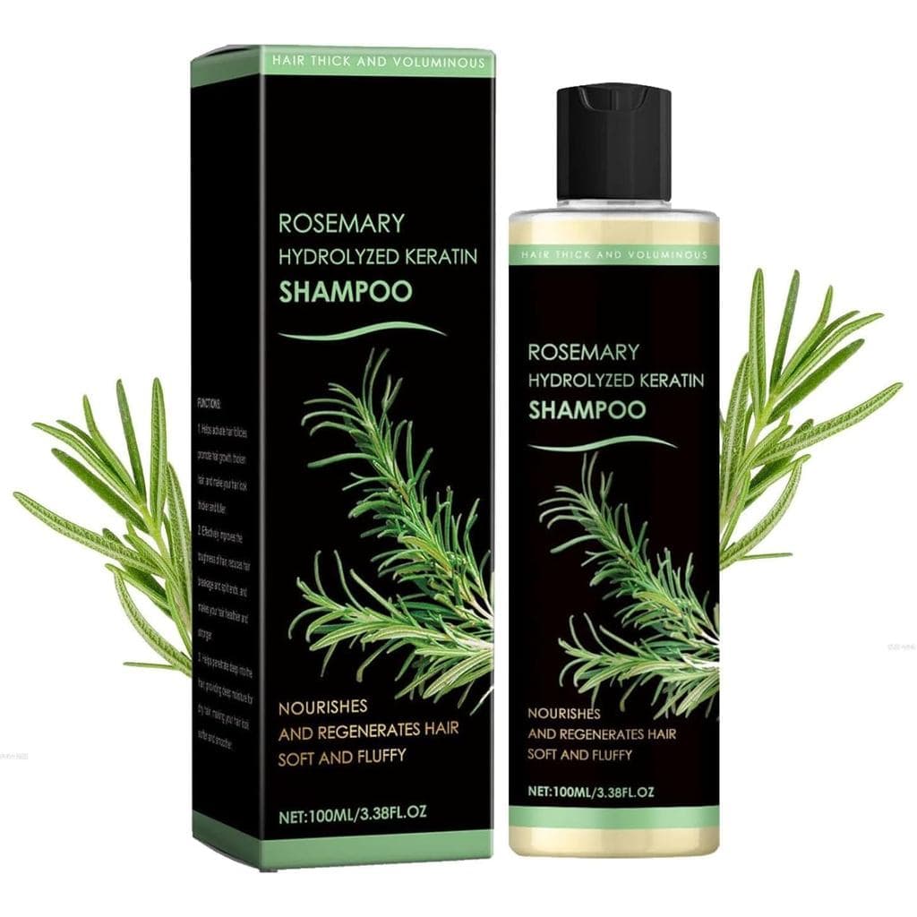 Shampoo de Alecrim com Queratina Hidrolisada, Shampoo Orgânico de Alecrim, Shampoo Espessante e Fortificante com Querati