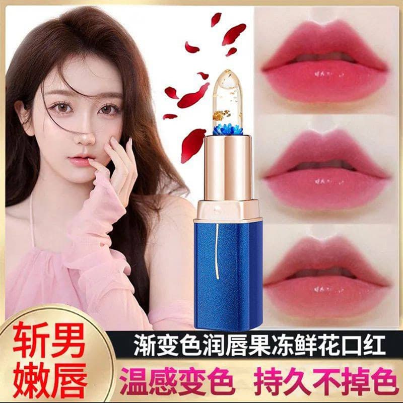 LESSXCOCO flor cristal transparente mudança de cor batom oficial autêntico produto pênis pulso geléia temperatura-mudanç