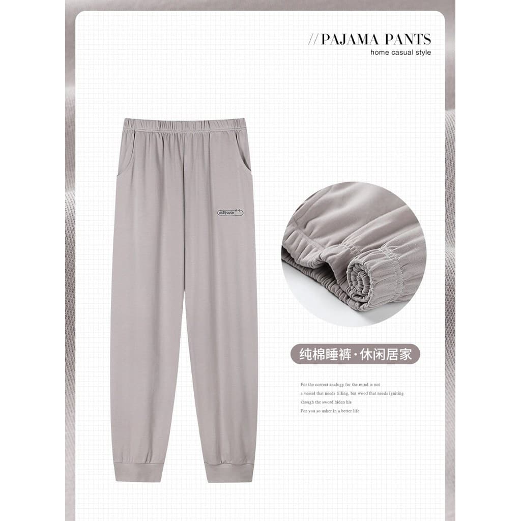 Calças de pijama masculinas puro algodão fino calças casuais primavera outono mais gordura plus Size algodão casa calças