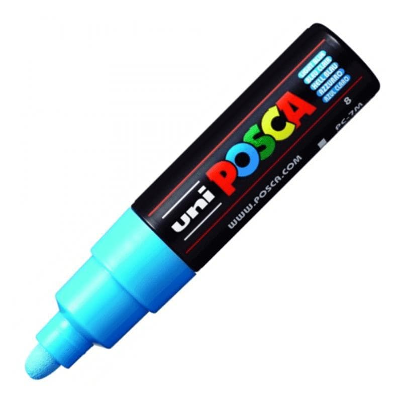 Caneta Posca PC-7M Azul Claro uni-ball