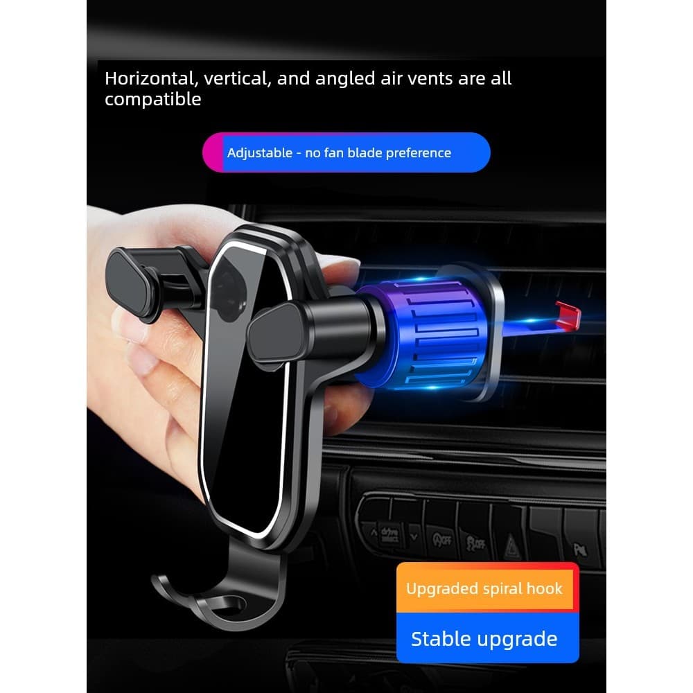 Suporte para celular no carro Presilha para grade do ar condicionado Suporte celular saída de ar carro Suporte fixo dedi